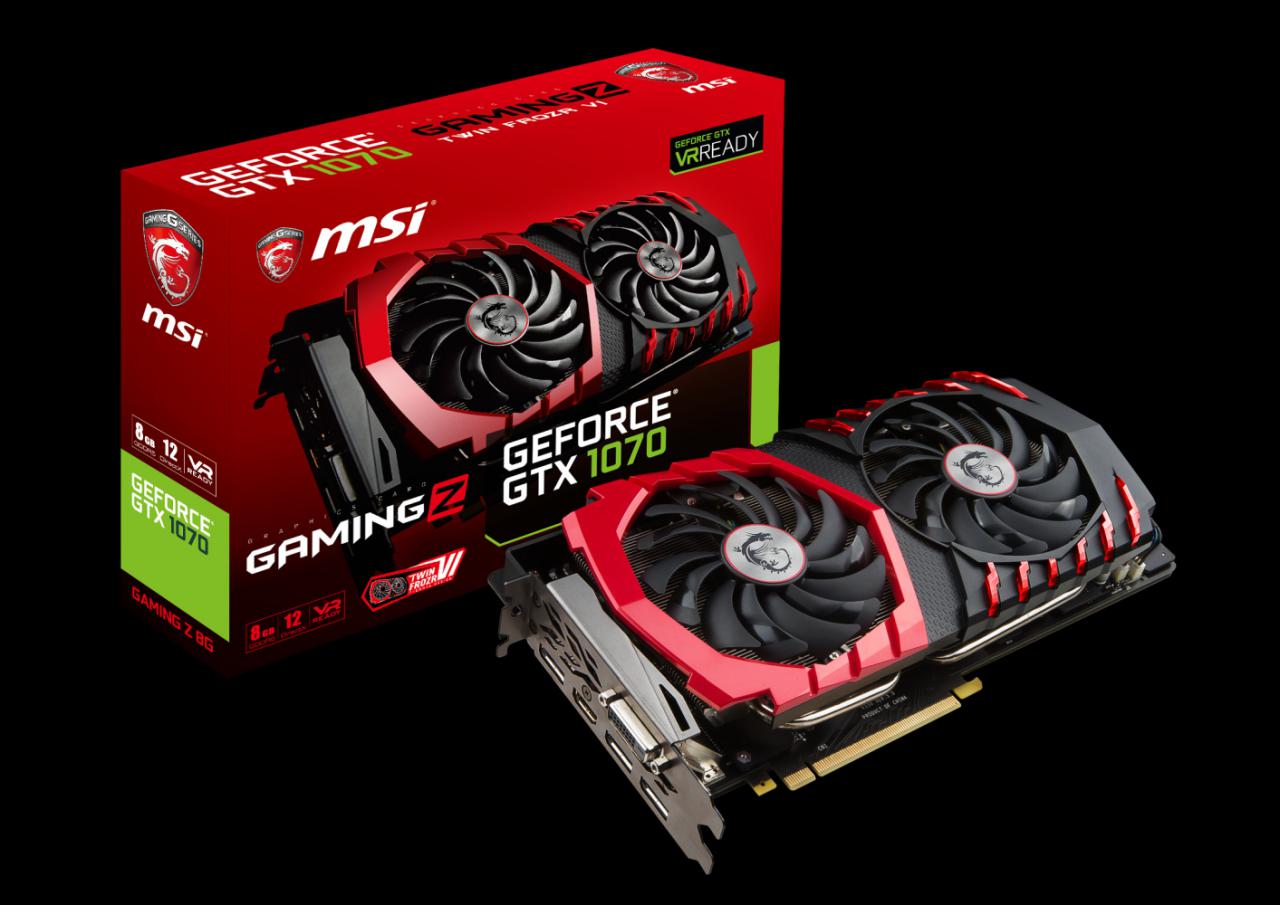 [08/07/2016] MSI Geforce GTX 1070 Gaming Z 8G 1
