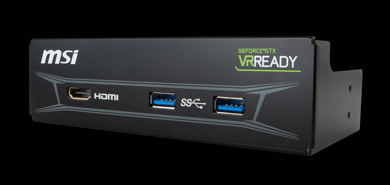 [13/07/2016] MSI VR-Boost-Kit mit HDMI- und USB-3.0-Anschlüssen