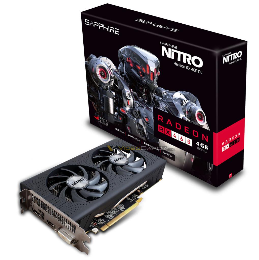 [28/07/2016] Radeon RX 460: Nitro-Modell von Sapphire abgelichtet