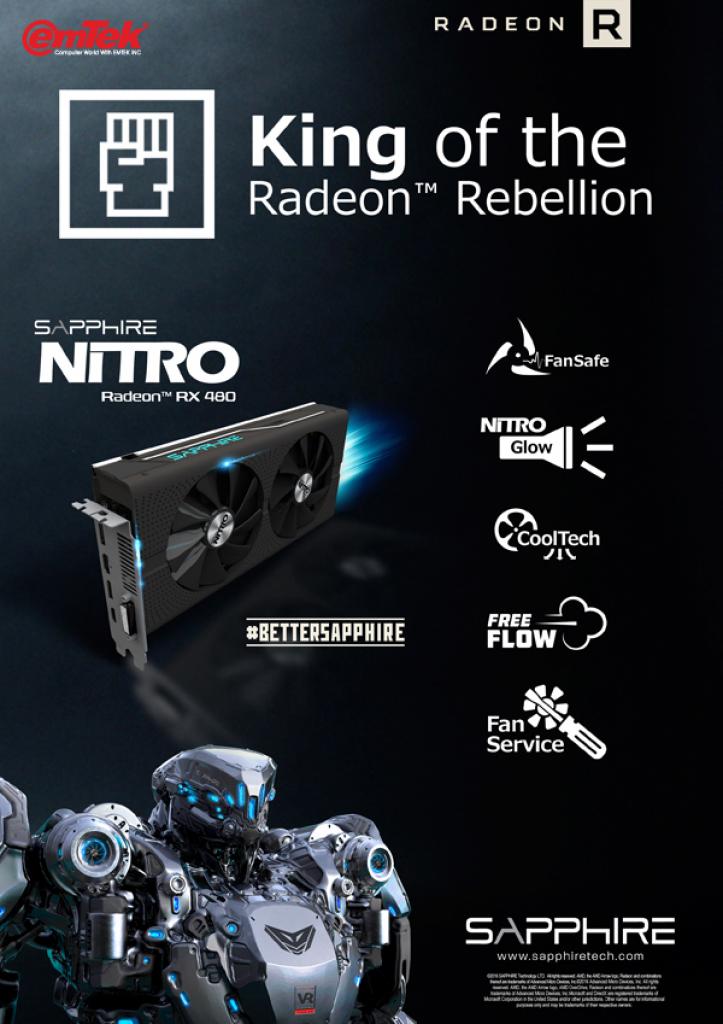 [12/07/2016] Sapphire Radeon RX 480 Nitro+