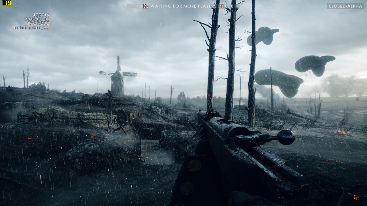 [07/07/2016] Battlefield One Closed Alpha - Bildvergleich - Ultra, kein MSAA