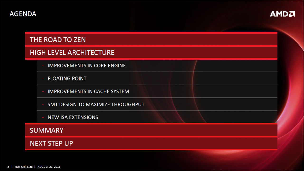 [22/08/2016] Update: AMDs Hot-Chips-Präsentation zu Zen (2)