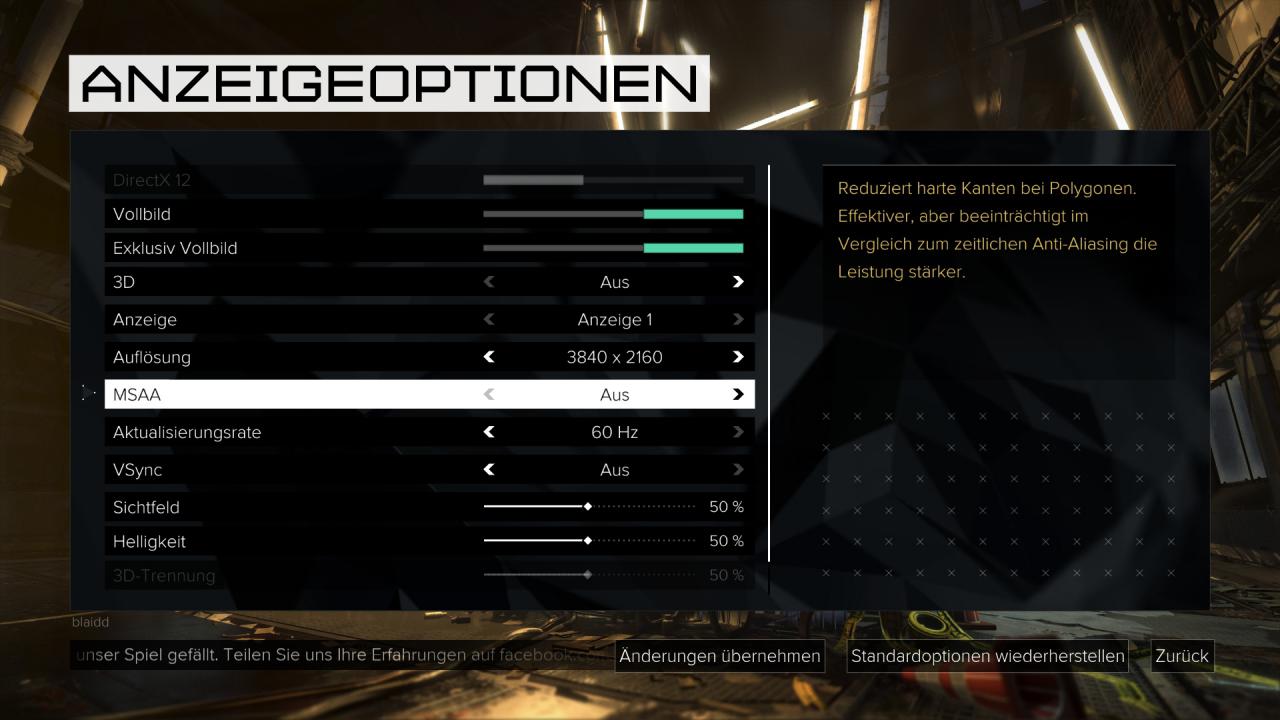 [24/08/2016] Deus Ex: Mankind Divided - Menü - Anzeige