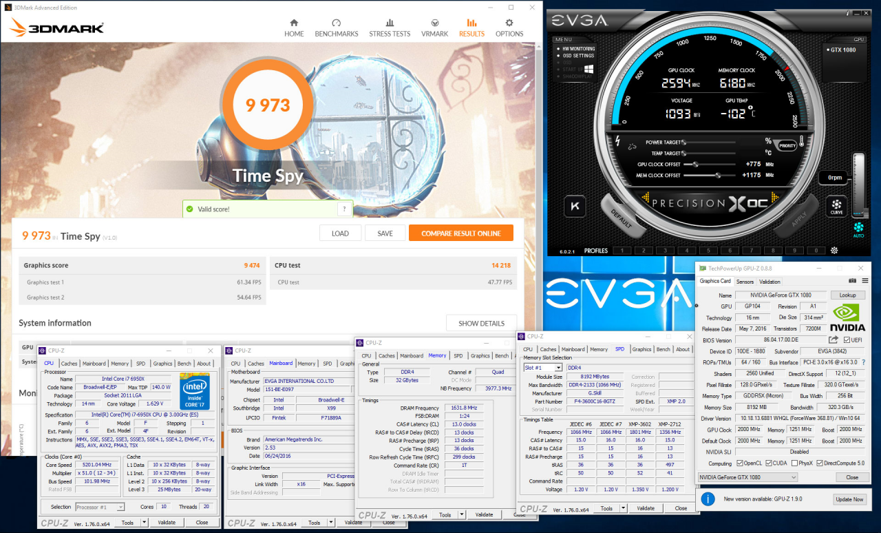 [03/08/2016] 3DMark Time Spy: Weltrekord mit GTX 1080 bei 2.594 MHz (1)
