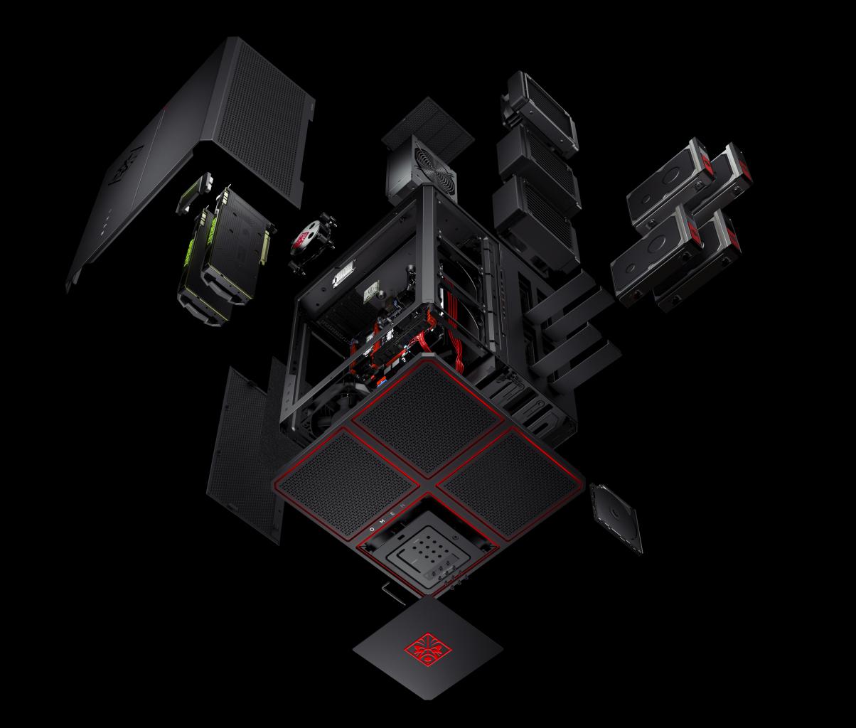 [18/08/2016] HP auf der Gamescom 2016: Omen X Desktop mit Dreikammer-Gehäuse im Aufbau
