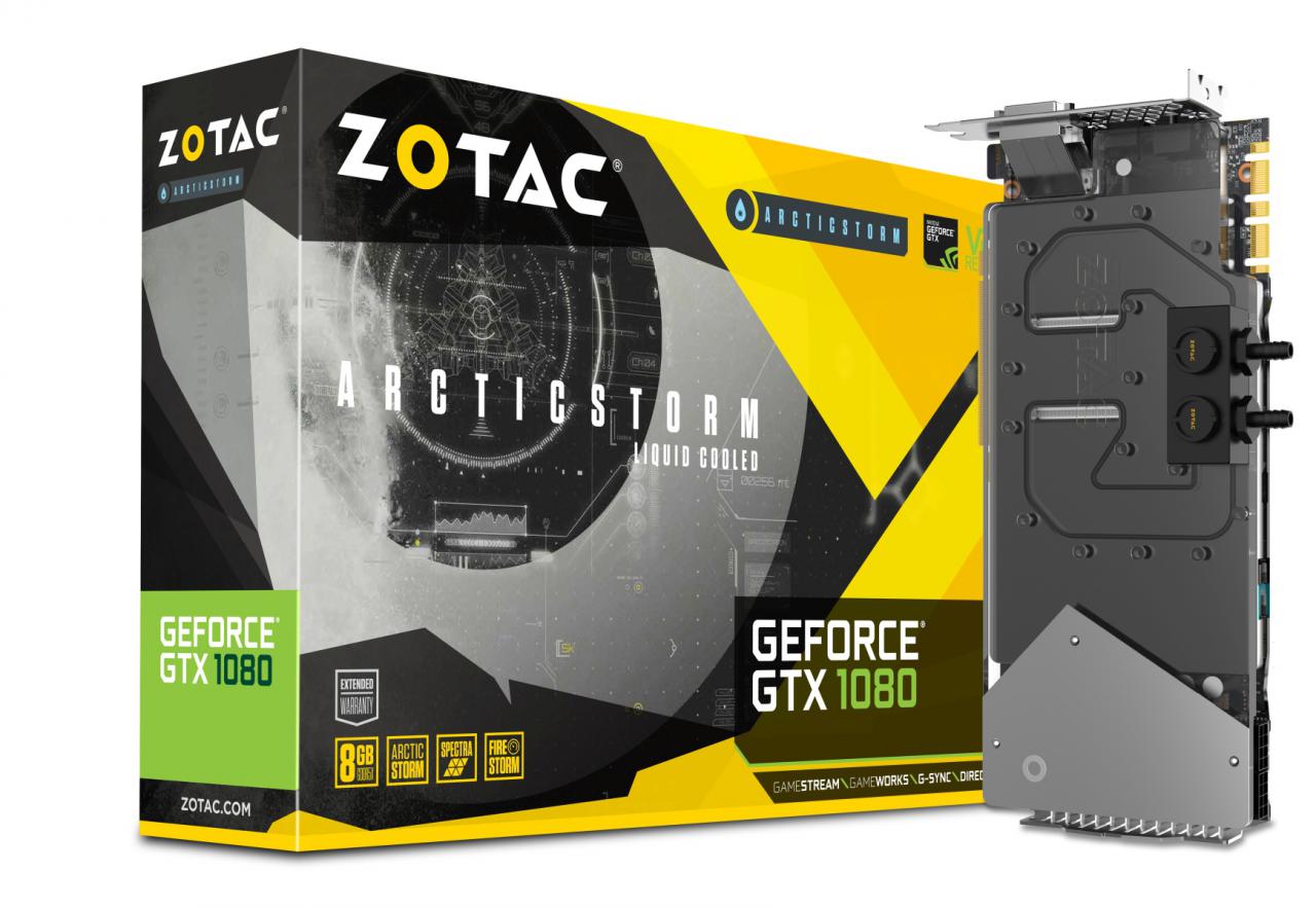 [11/08/2016] Zotac Geforce GTX 1080 Arctic Storm mit eigenem Wasserkühler angekündigt (1)