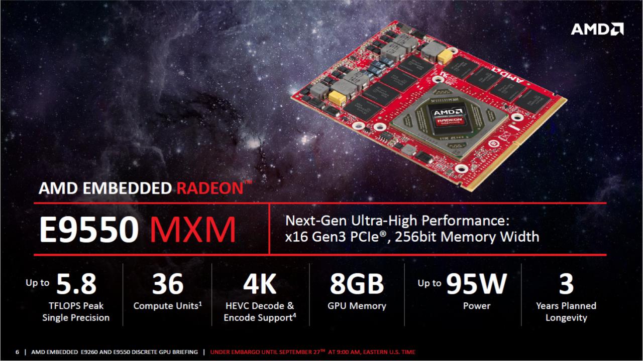 [27/09/2016] AMD Polaris: Embedded-GPUs sind deutlich sparsamer (2)