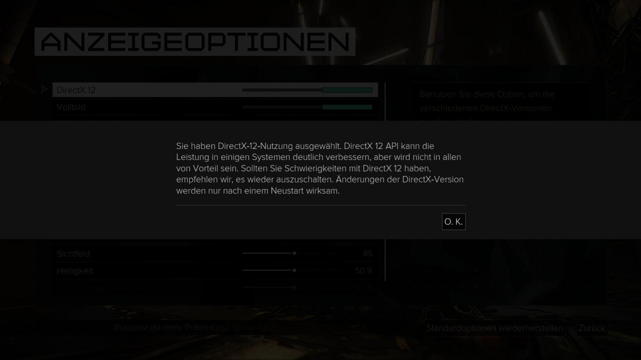 [12/09/2016] Deus Ex: Mankind Divided - Warnhinweis DirectX 12