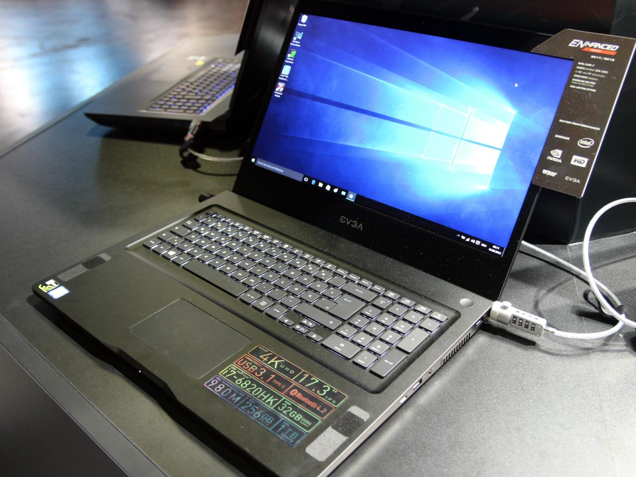 [01/09/2016] Laptop-Sichtungen auf der Gamescom: EVGA SC 17 (Rev. 2 mit GTX 1070)
