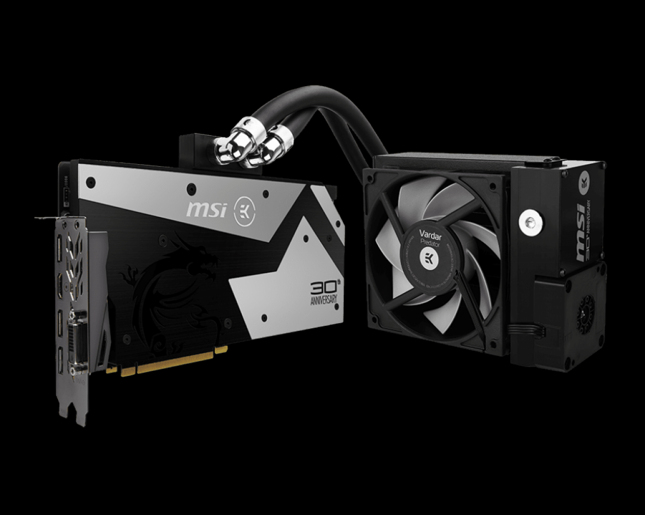 [14/09/2016] MSI Geforce GTX 1080 30th Anniversary: AiO-Wakü mit Fullcover-Kühler (2)