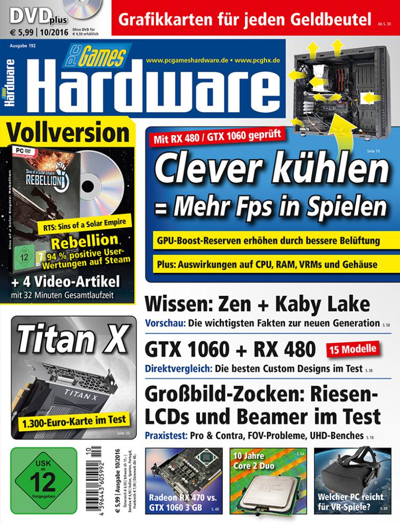 [01/09/2016] PCGH 10/2016 #192 Cover DVD