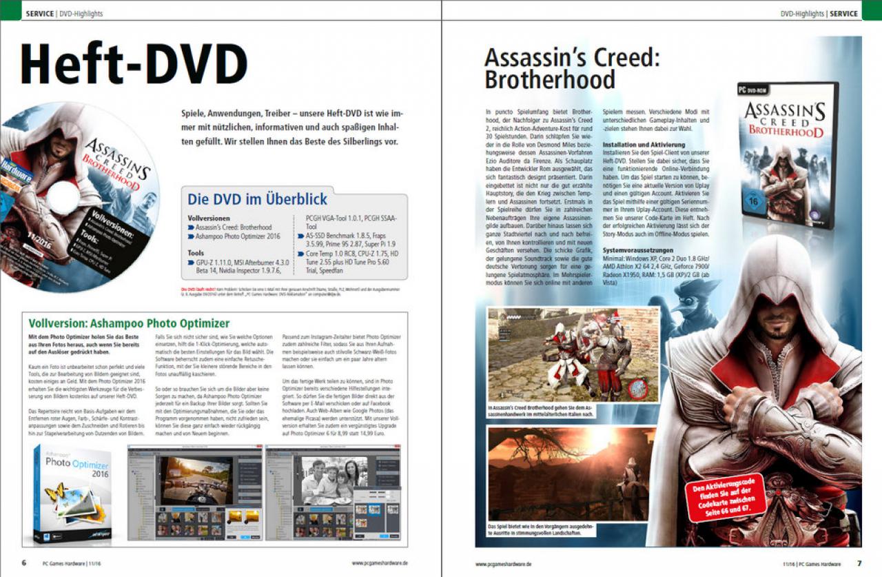 [29/09/2016] PCGH 11/2016 #193: DVD Inhalt