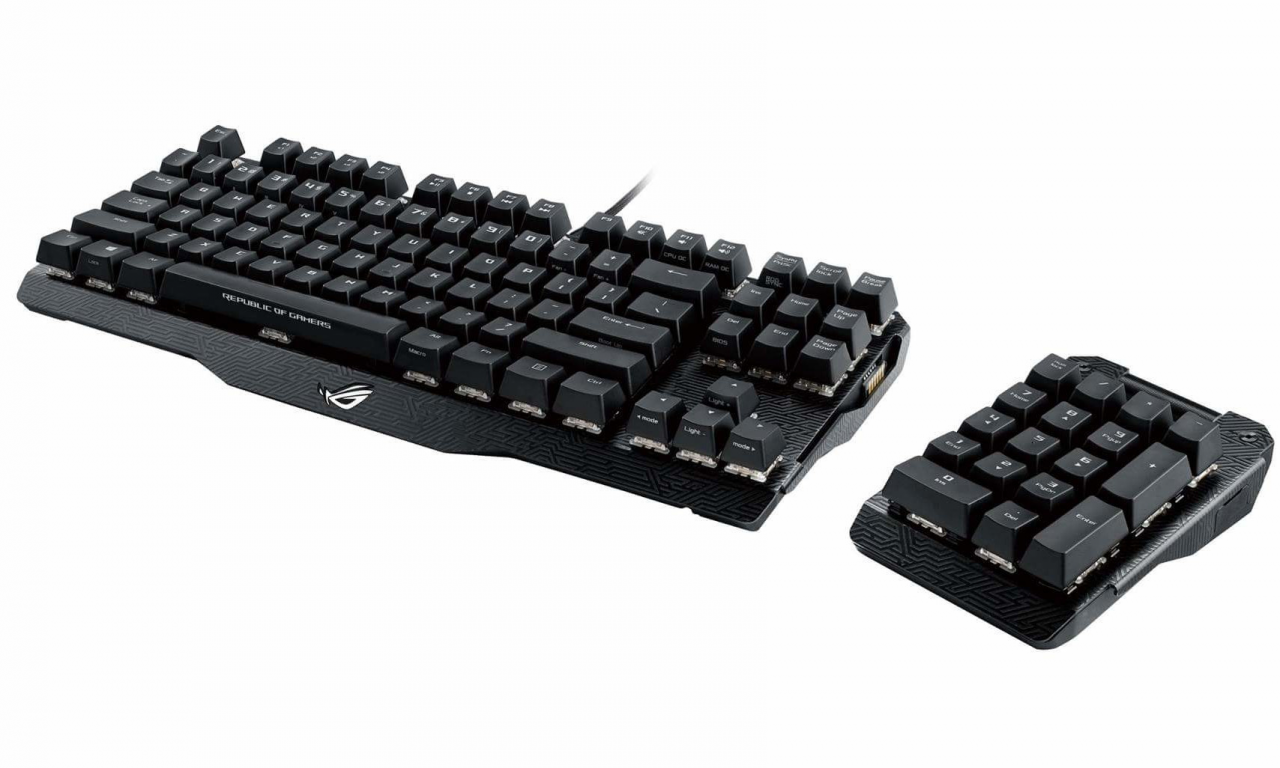 [12/10/2016] Asus ROG Claymore: Teilbare Aluminium-Tastatur mit MX-RGB-Schaltern (2)