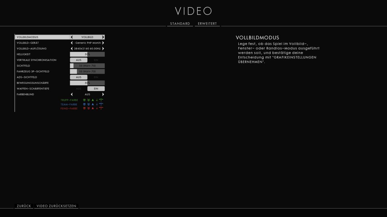 Battlefield Menü - Video