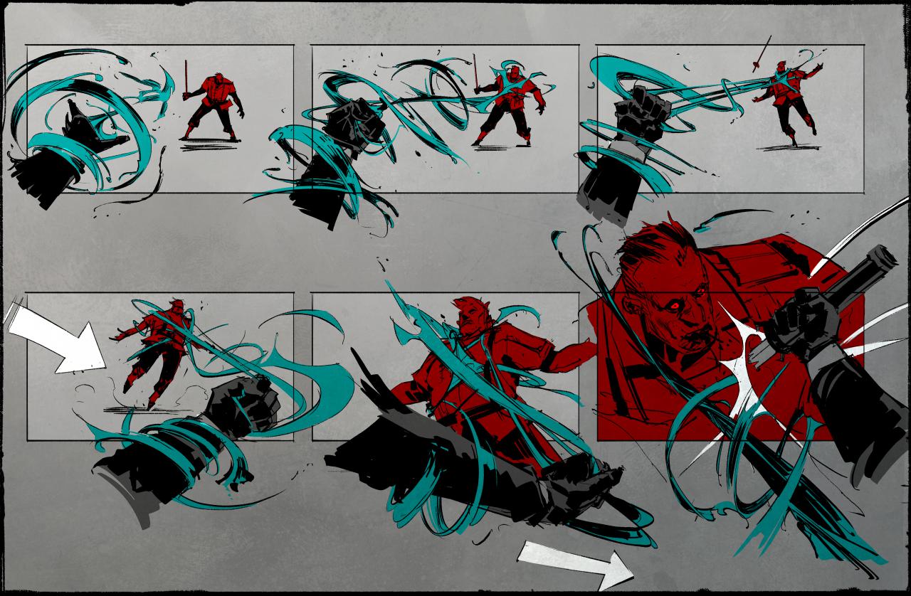 [07/10/2016] Hier sieht man einige Storyboards, die dem Visual Effects-Team geholfen haben, die Hauptschritte der 