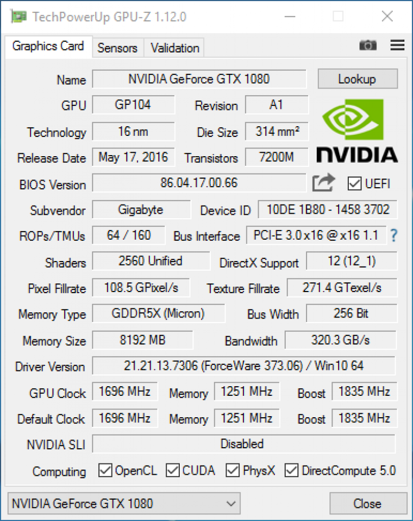 [24/10/2016] Hyrican Evolution: GPU-Z