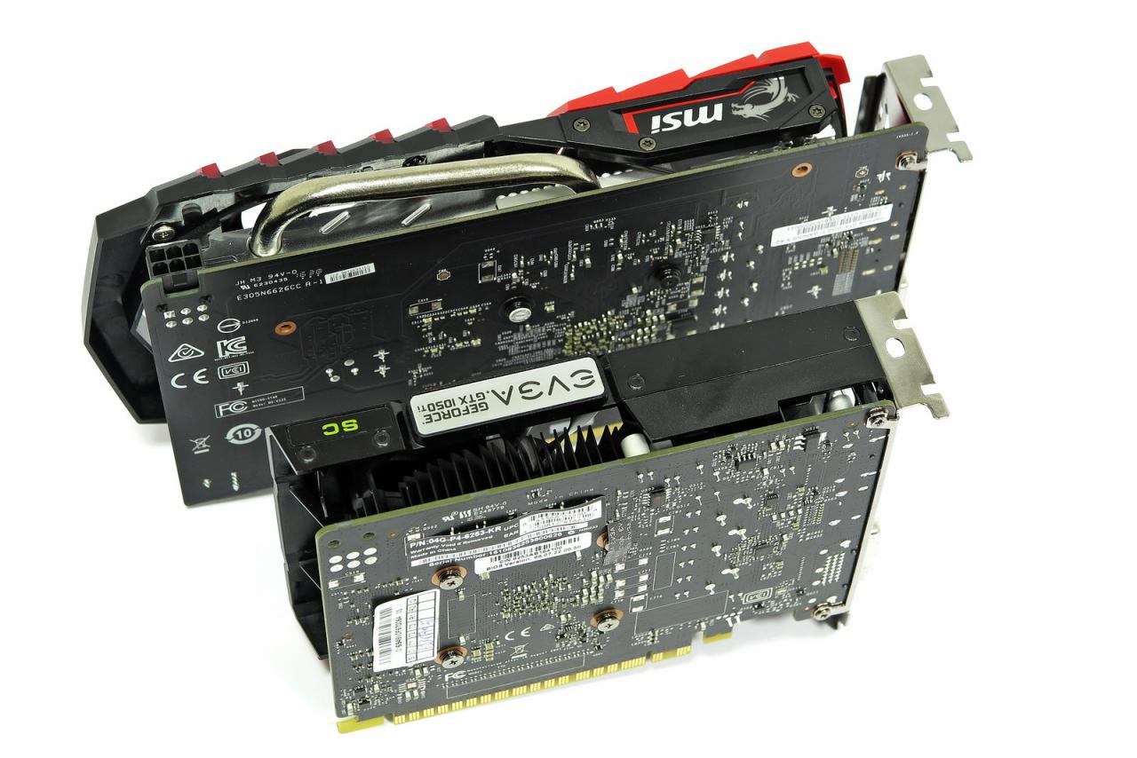 [25/10/2016] MSI/EVGA: Zwei verschiedene 1050-Ti-Modelle.