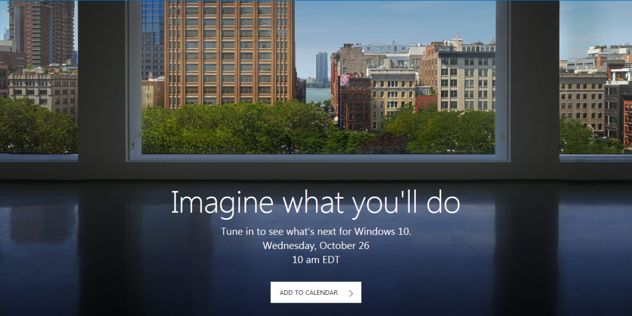 [26/10/2016] Windows 10: Livestream mit Neuerungen am 26.10.