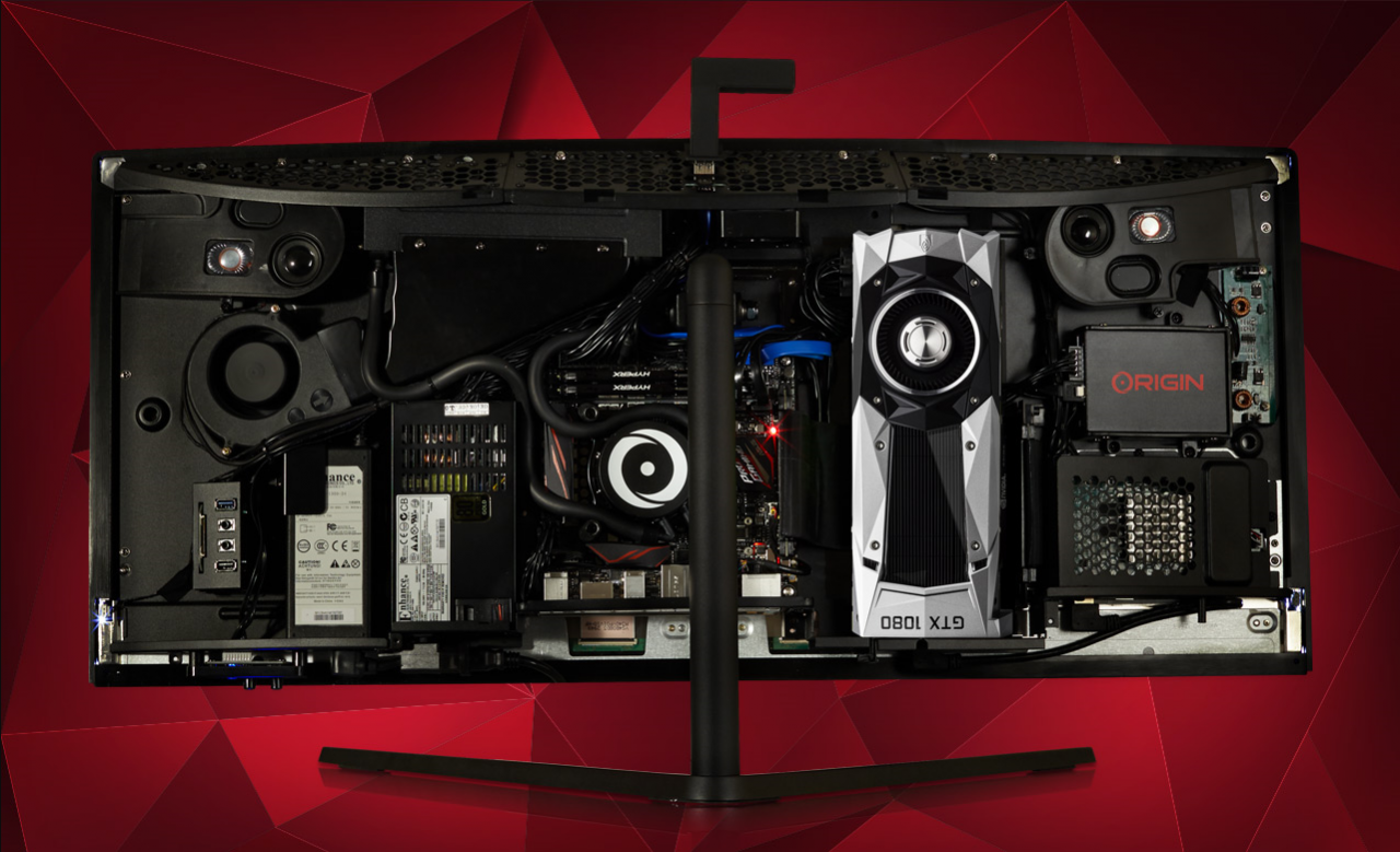 [12/10/2016] Origin PC Omni Rückseite zur Veranschaulichung der Hardware (gleiches Barebone)