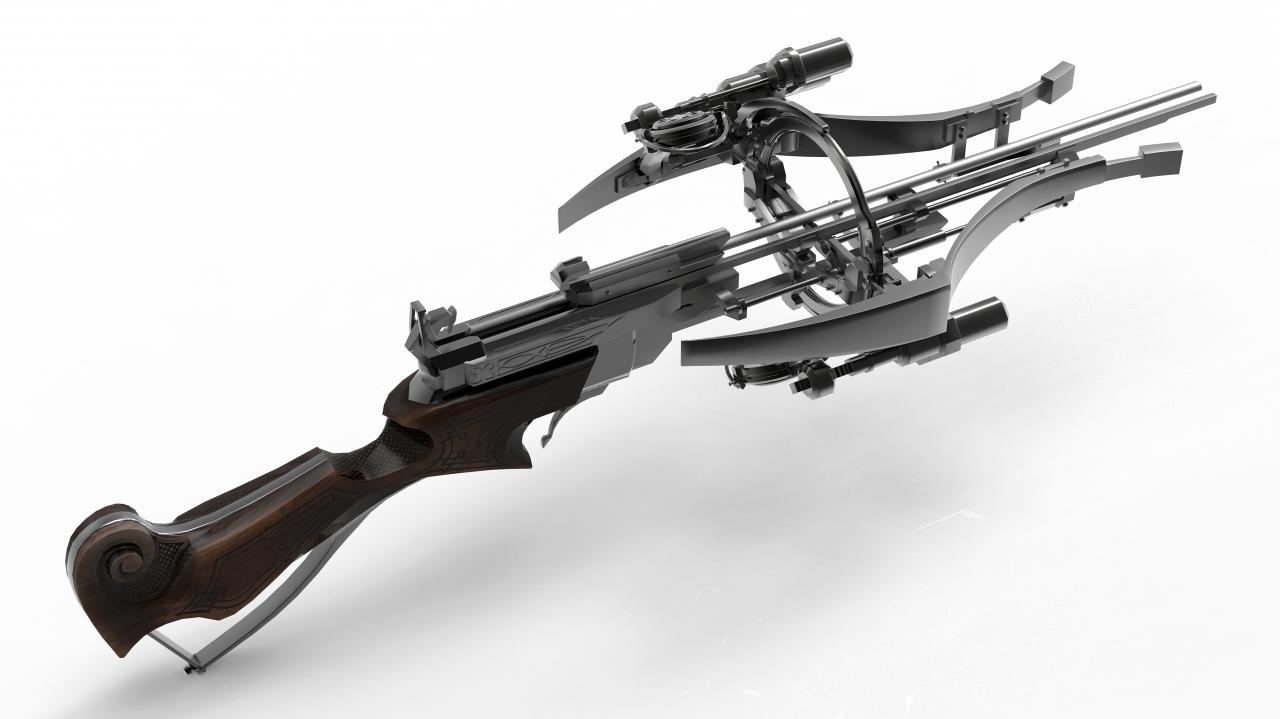 [07/10/2016] ...und Emily erhält eine femininere Version mit weicheren Formen. Ihre Armbrust wurde von Musikinstrumenten wie der Violine und der Leier inspiriert, aber sieht natürlich immer noch tödlich aus.