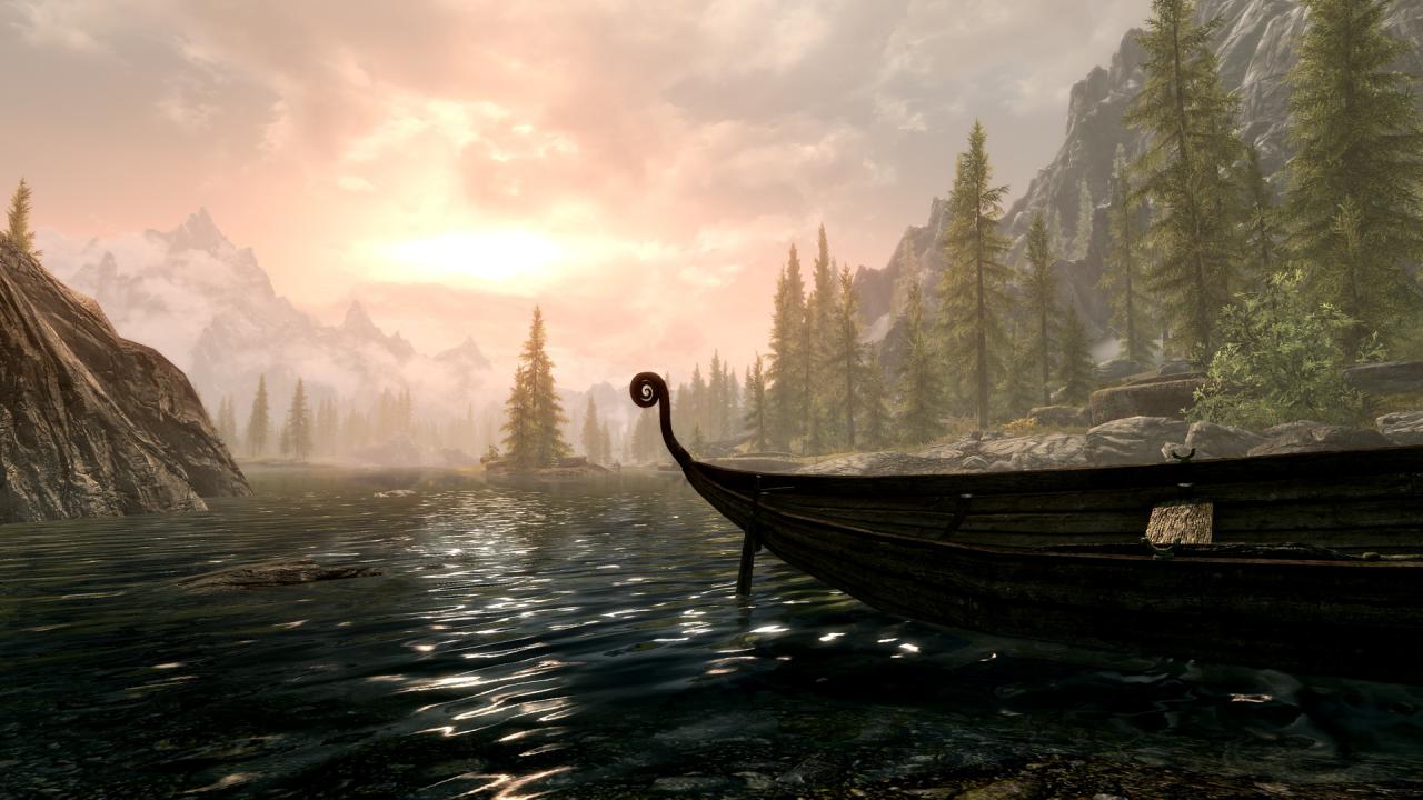 [31/10/2016] Die volumetrische Beleuchtung wirkt etwas farbenfroher als das Original und ist wie auch die Godrays durchaus hübsch anzusehen. Auch das Wasser ist der Vanilla-Version (jedoch nicht spezifischen Mods) überlegen. Die Kompressionsartefakte sind indes hässlich.