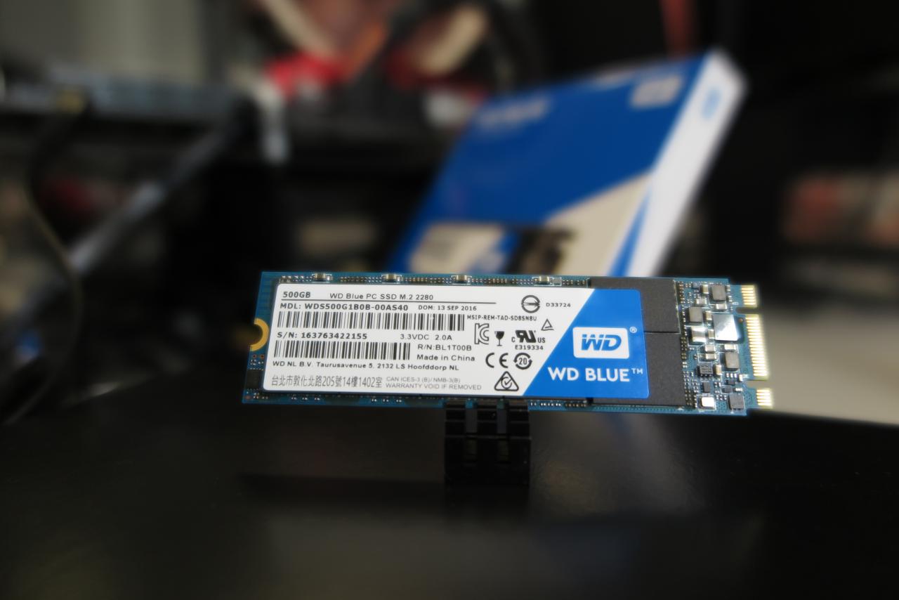 [31/10/2016] Western Digital WD Blue SSD im M.2-Format