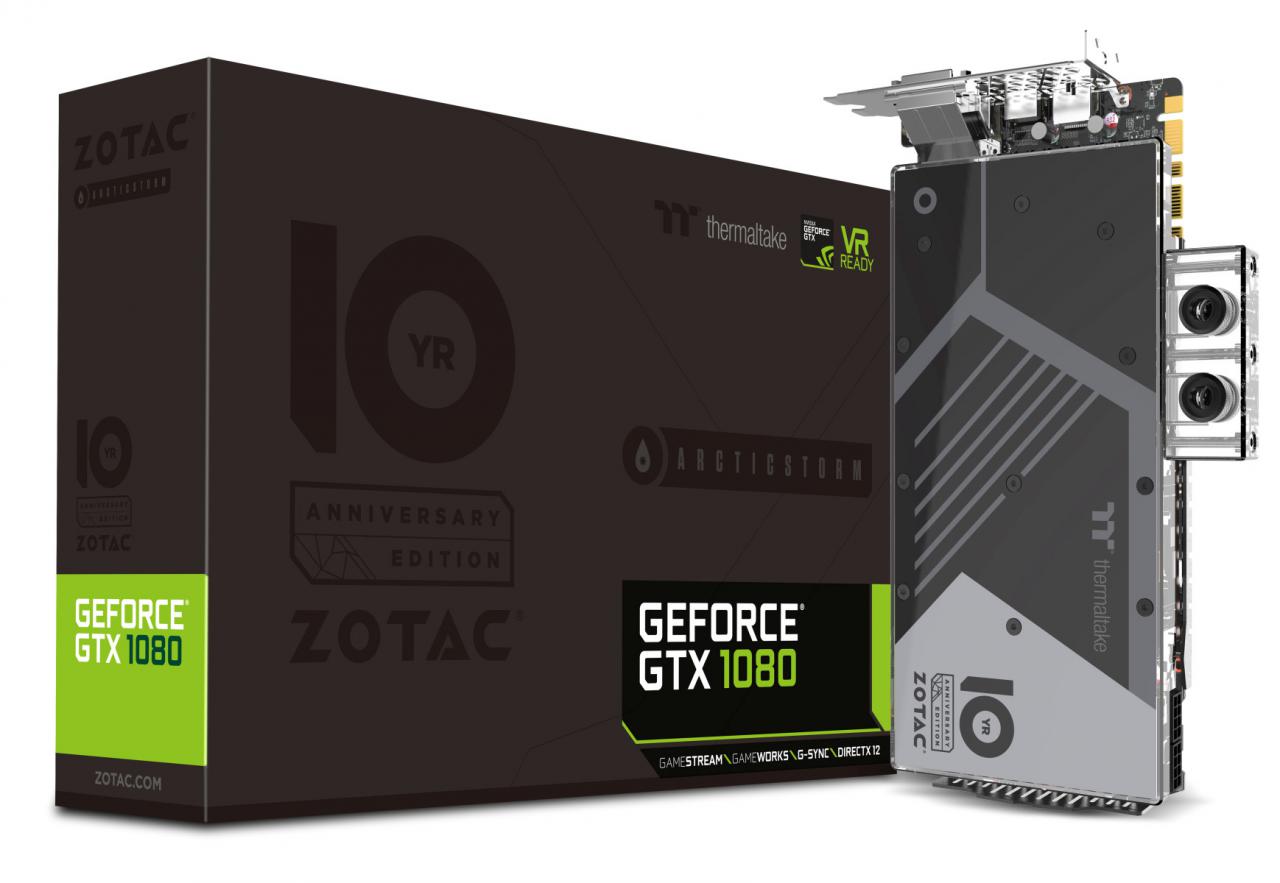 [25/10/2016] Zotac Geforce GTX 1080 Arctic Storm Thermaltake Anniversary Edition 1