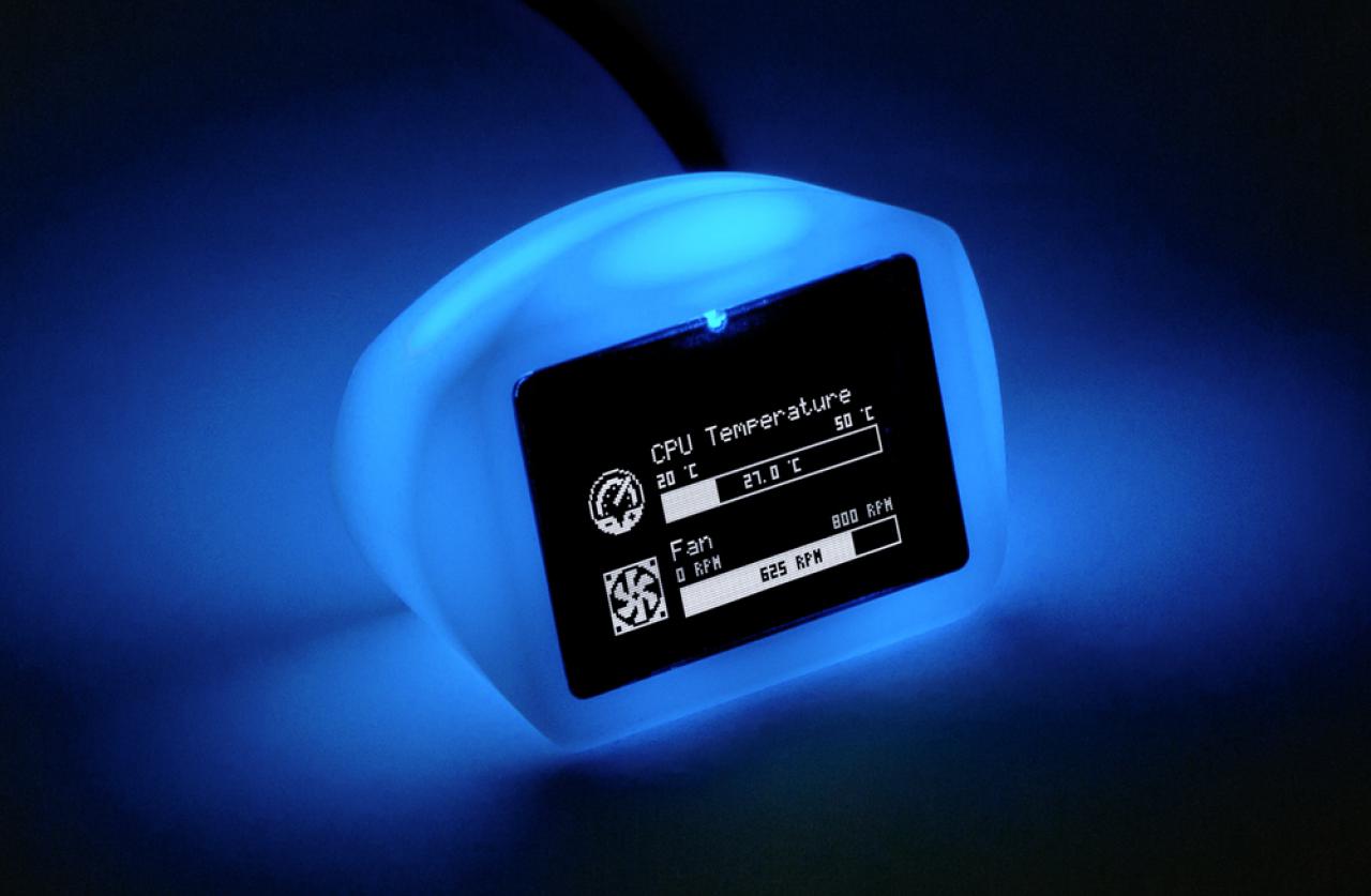 [25/11/2016] Aqua Computer Vision Touch (extern) mit RGB-LED