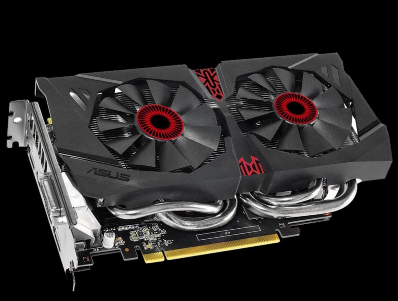 [12/11/2016] Die Asus GTX 1060 Strix mit DirectCU-II-Kühler misst im Vergleich zur größeren Schwester fast 9 Zentimeter weniger und kommt auf 21 Zentimeter Länge. (1)