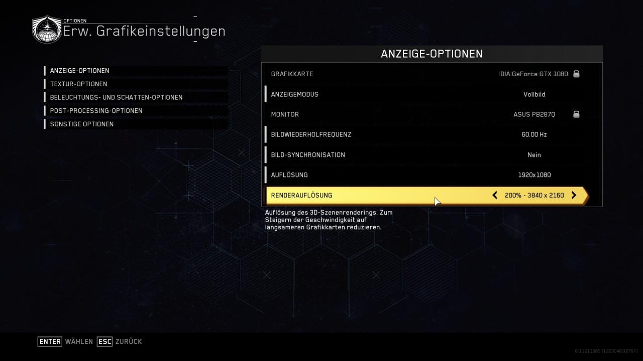 Call of Duty: Infinite Warfare - Menüs - Erweitert - Anzeige