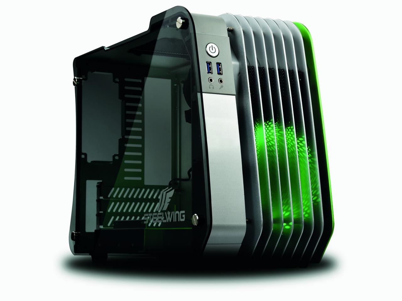 [12/12/2016] Das Steelwing ist ein m-ATX-Gehäuse aus Aluminium und Glas. (1)