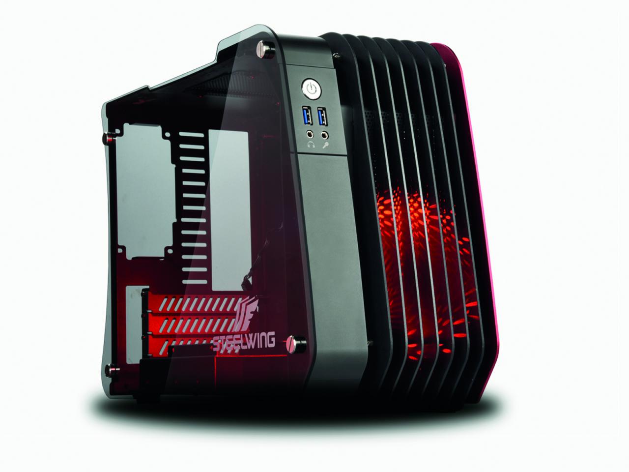 [12/12/2016] Das Steelwing ist ein m-ATX-Gehäuse aus Aluminium und Glas. (2)
