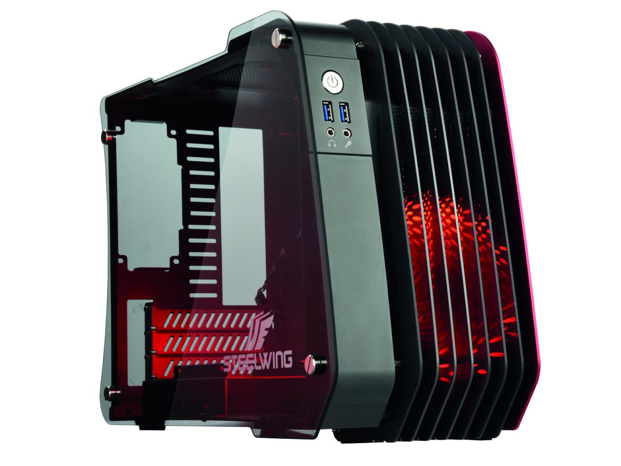 [12/12/2016] Das Steelwing ist ein m-ATX-Gehäuse aus Aluminium und Glas. (3)