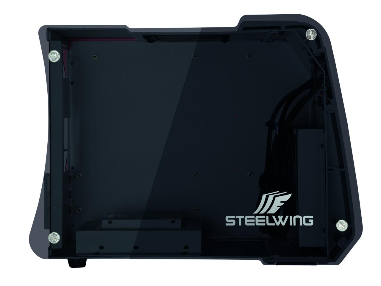 [12/12/2016] Das Steelwing ist ein m-ATX-Gehäuse aus Aluminium und Glas. (5)