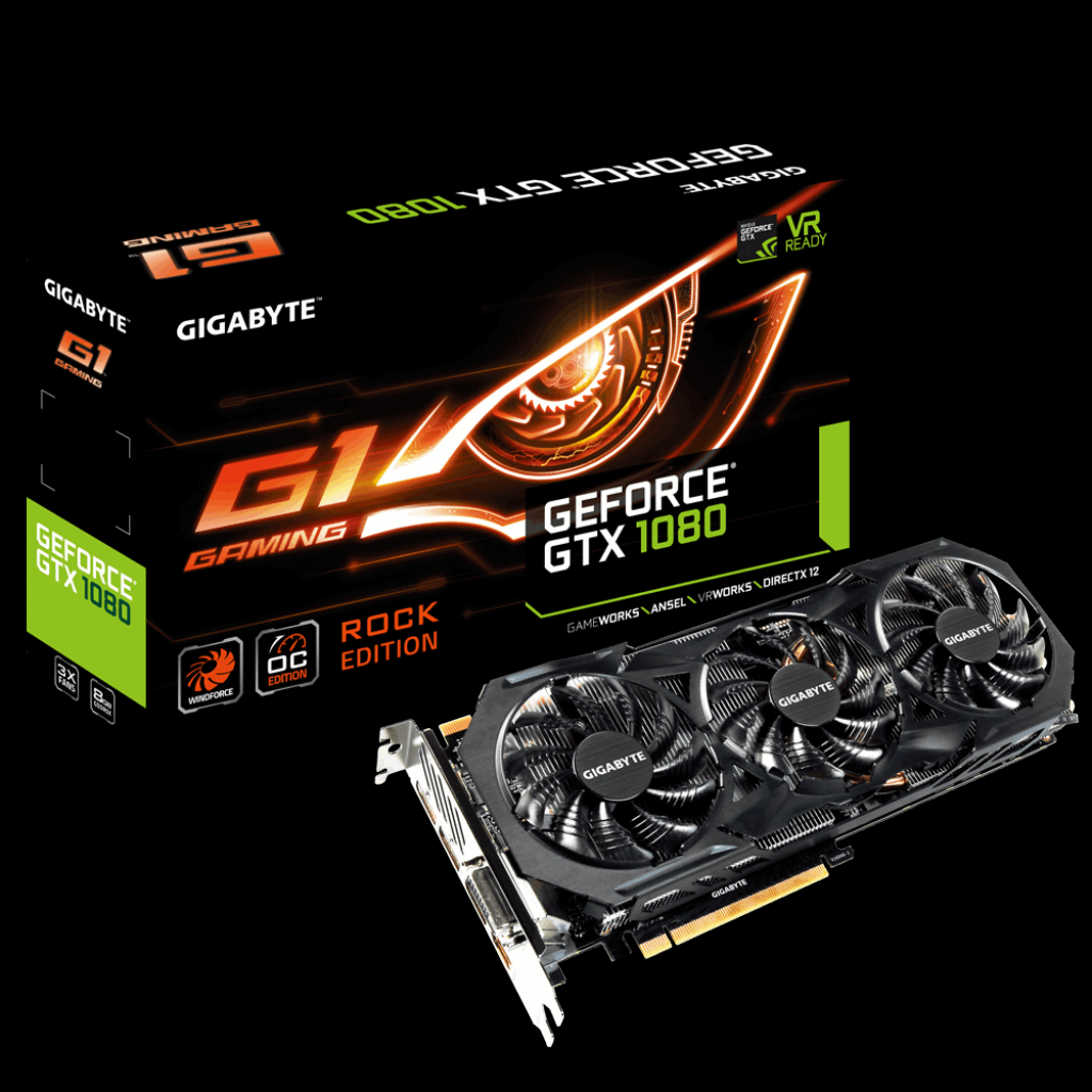 [24/12/2016] Gigabyte Geforce GTX 1080 G1 Rock: Neue Karte mit bekanntem Kühler. (1)