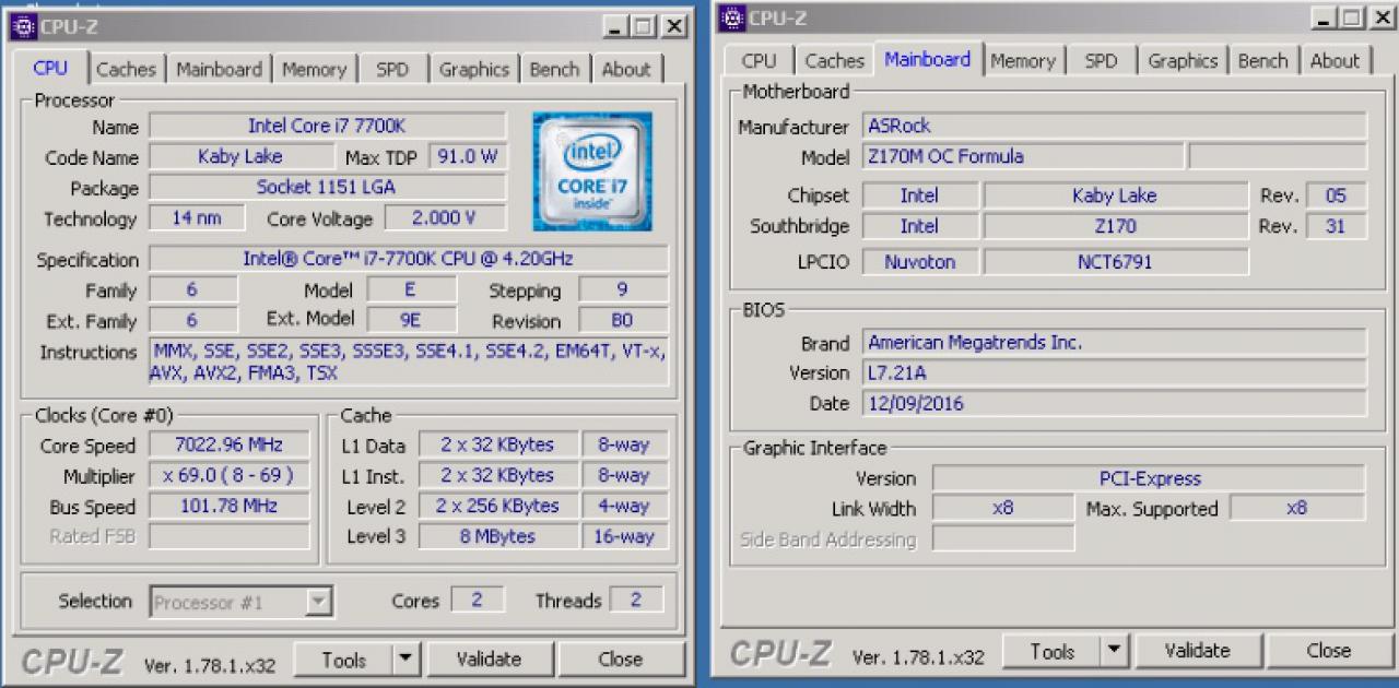 [27/12/2016] Kaby Lake-S: Intel Core i7-7700K über die 7 GHz Grenze übertaktet (1)
