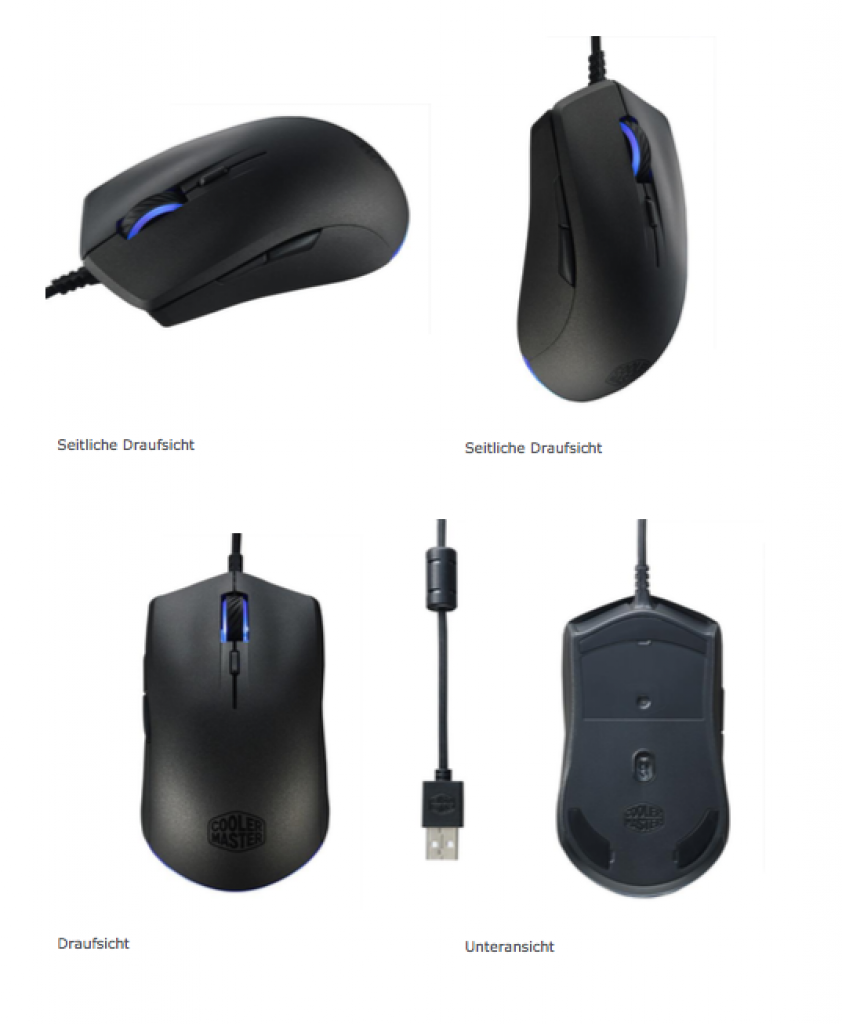 [15/12/2016] Verschiedene Ansichten der Cooler Master Mastermouse S