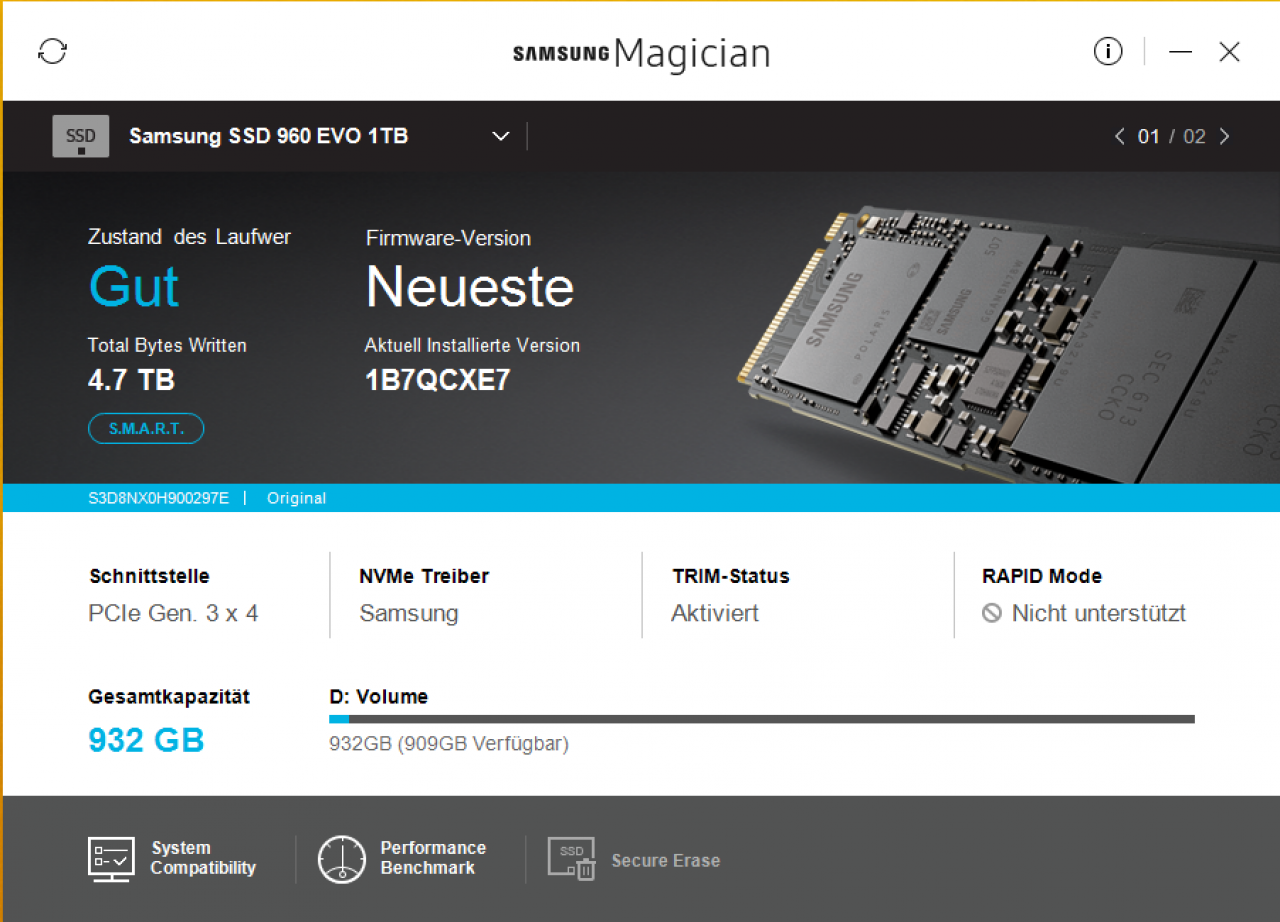 [01/12/2016] Samsung SSD Magigian in der Version 5.0