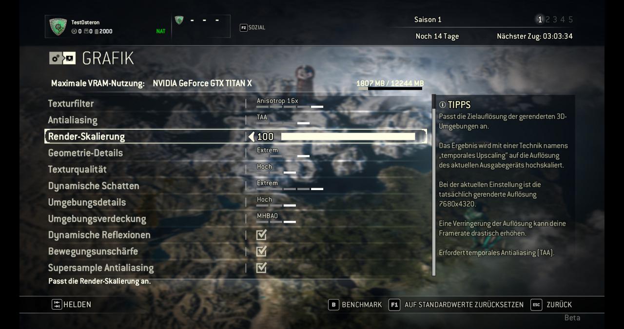 [27/01/2017] For Honor Closed Beta: DCI-4K maxed & downsampled - Grafikmenü 4