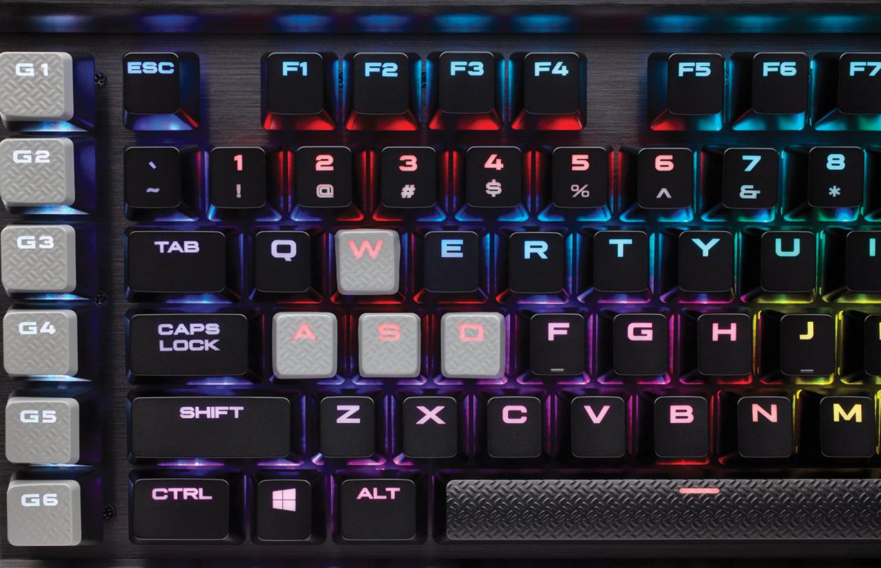 [05/01/2017] Tastenkappen der Corsair K95 RGB Platinum (WASD)