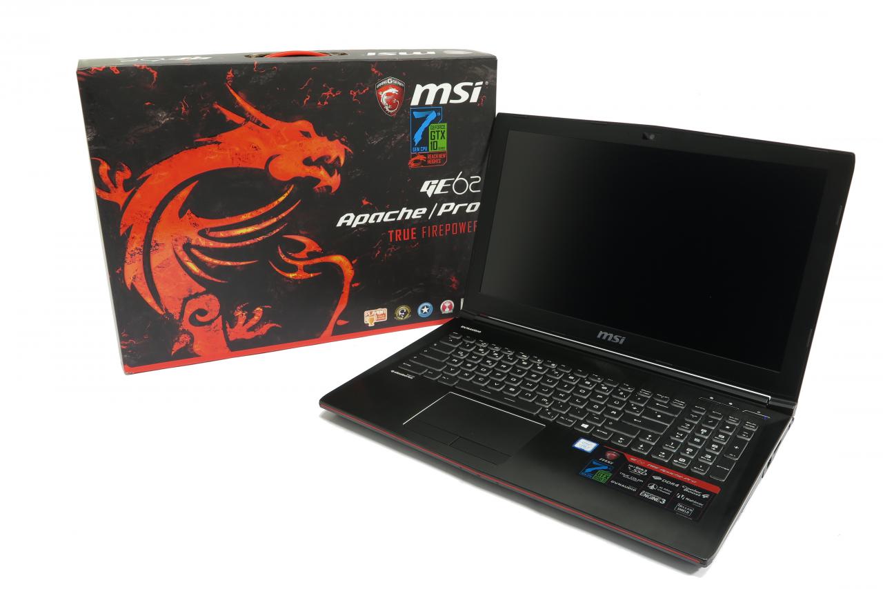[04/01/2017] Erstes Kaby-Lake-Notebook im Test: MSI GE62 7RE-088 Apache Pro