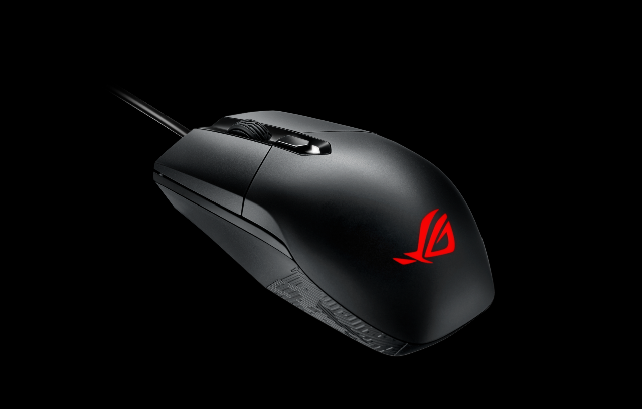 [06/01/2017] Symmetrisches Design und RGB-Beleuchtung stehen bei der ROG Strix Impact im Vordergrund - die Haltbarkeit ist dank Omron-Switches gewährleistet. (2)