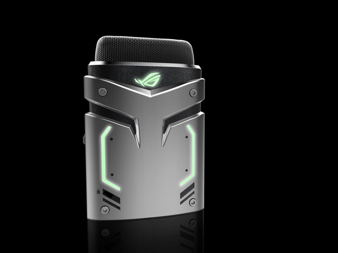 [06/01/2017] Das Kondensator-Mikrofon ROG Strix Magnus wird über USB angebunden und soll dank Noise-Cancellation für Live-Streamer gut geeignet sein. (1)