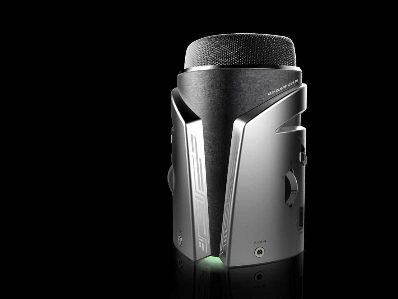 [06/01/2017] Das Kondensator-Mikrofon ROG Strix Magnus wird über USB angebunden und soll dank Noise-Cancellation für Live-Streamer gut geeignet sein. (2)