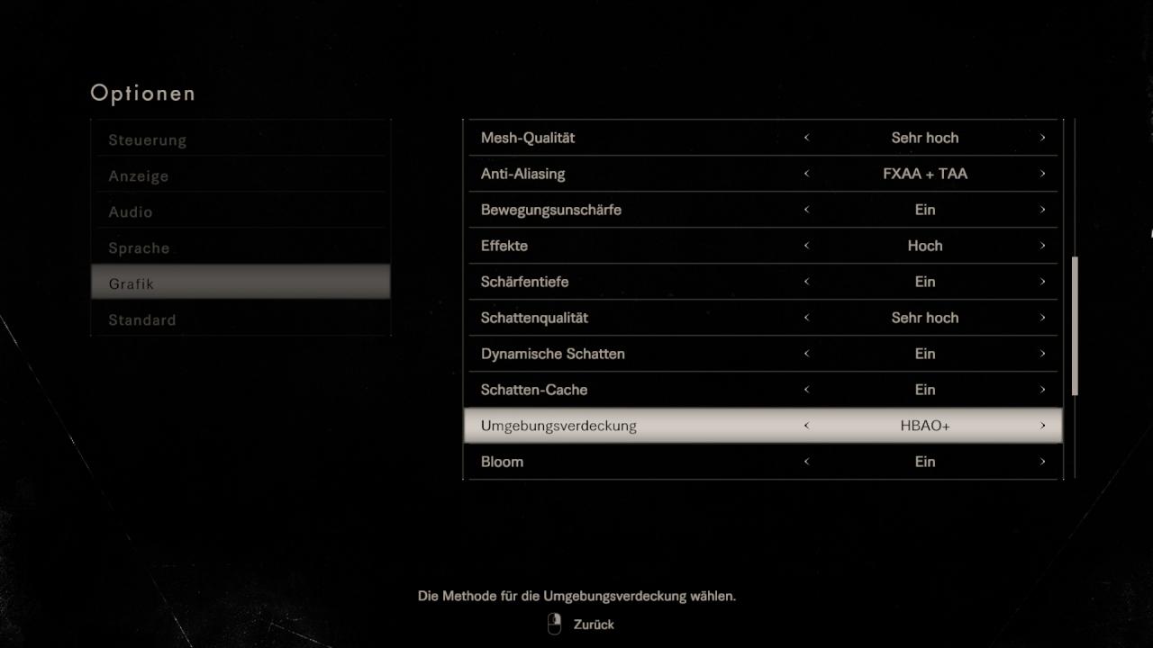 Resident Evil 7 - Optionsmenü - Grafik (2)