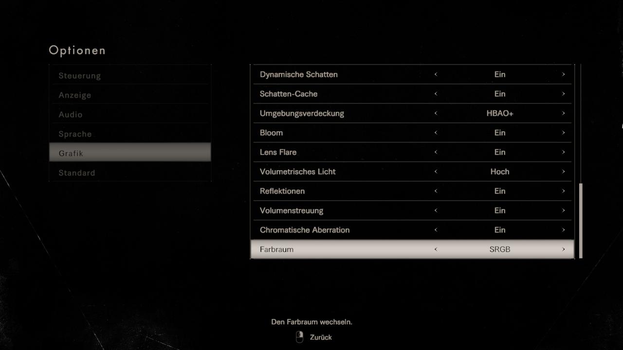 Resident Evil 7 - Optionsmenü - Grafik (3)