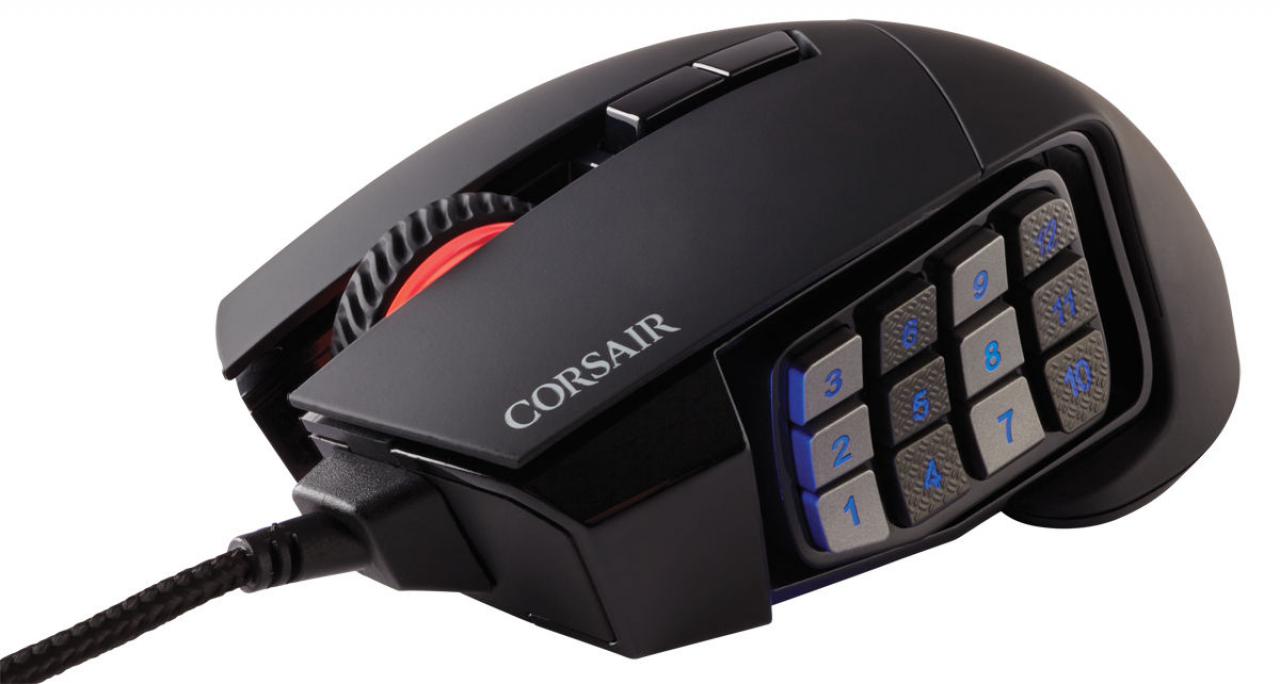 [05/01/2017] Tastenfeld der Corsair Scimitar Pro RGB schwarz