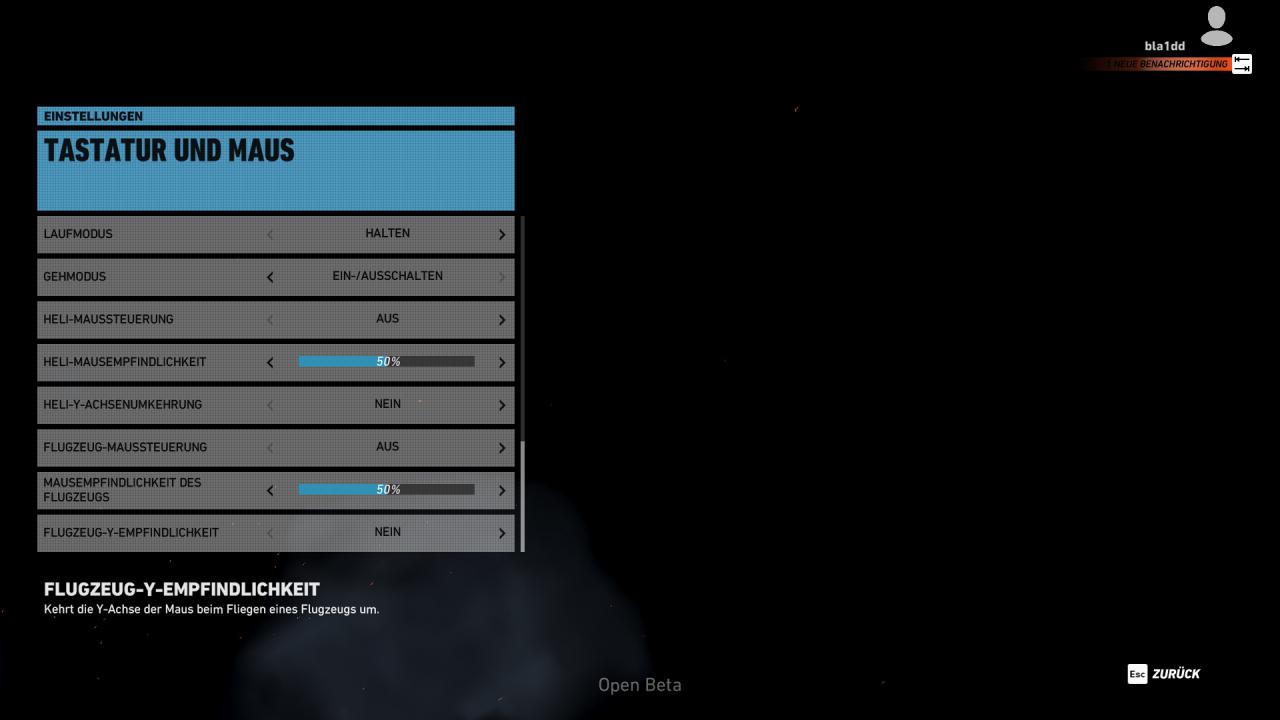 Ghost Recon Wildlands Open Beta - Menü - Tastatur und Maus (3)