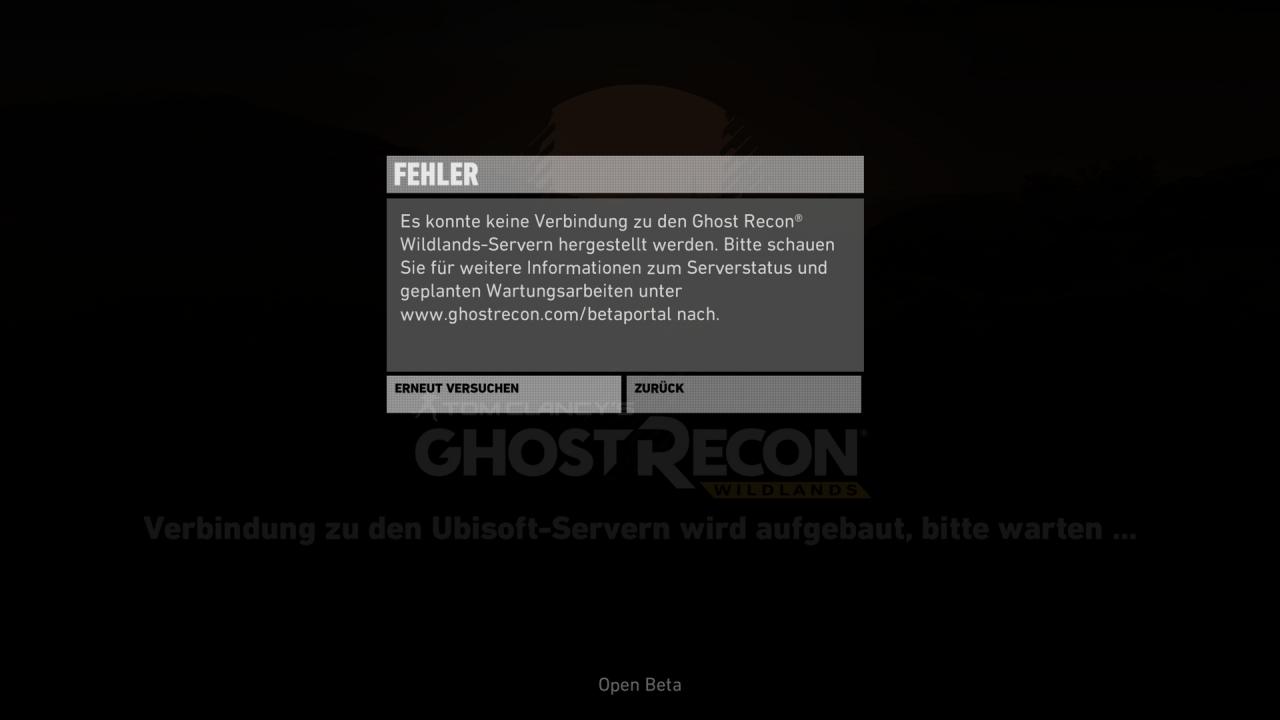 [23/02/2017] Ghost Recon Wildlands Open Beta: Der Grund für schleppendes Vorankommen der Benchmarks: Wartungsarbeiten (2)