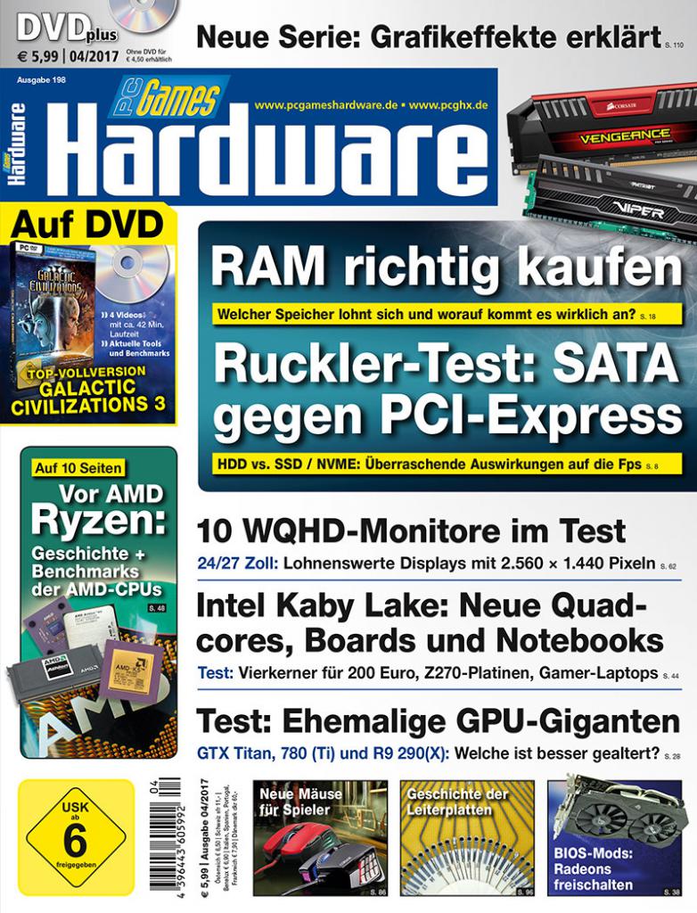 [23/02/2017] PCGH #198 (04-17): DVD-Cover